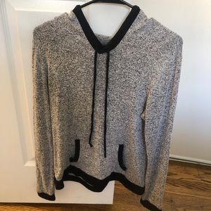 Super comfy grey sweatshirt hooded long sleeve top